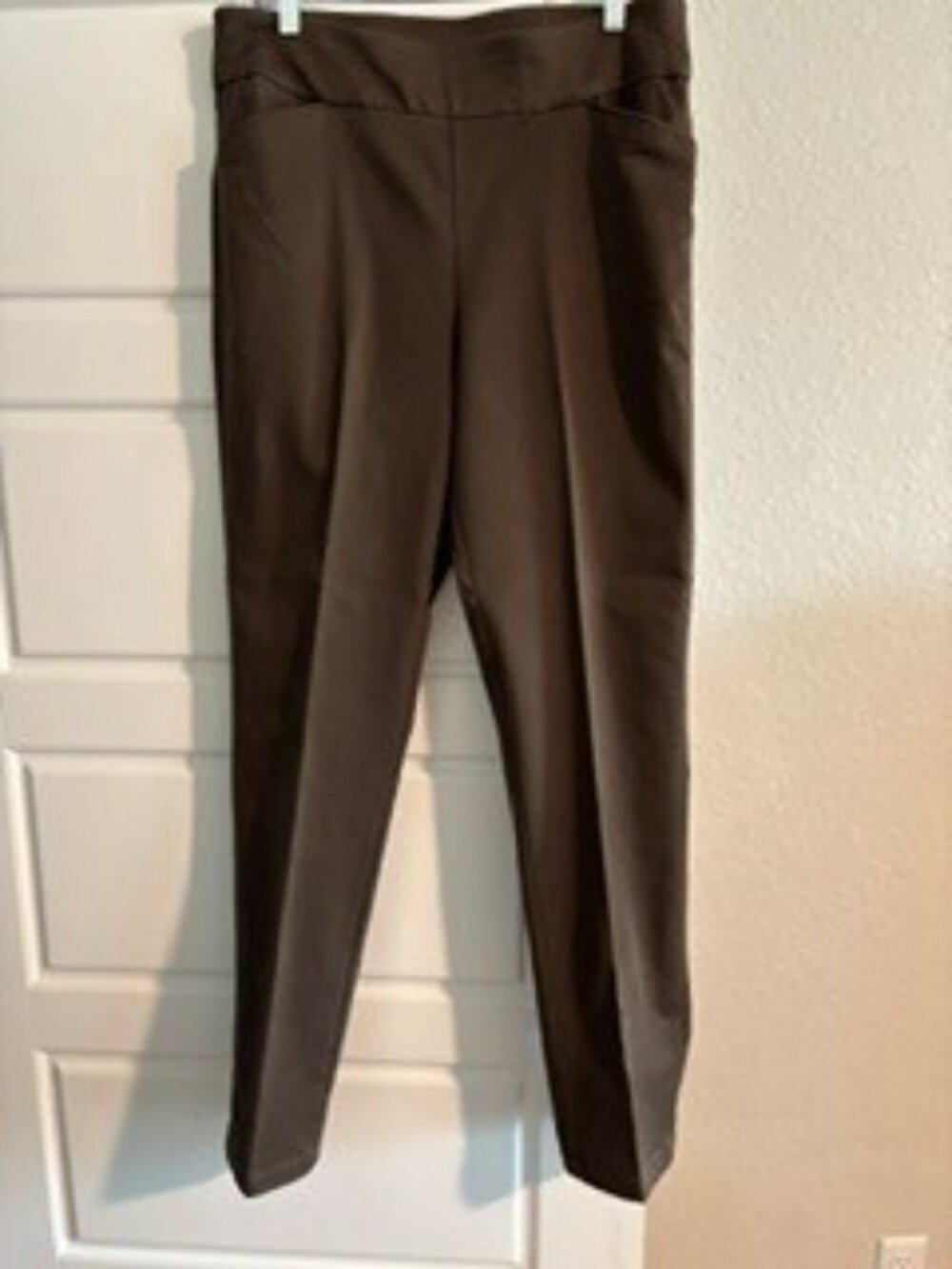 Croft & Barrow The Effortless Stretch Pant Chocolate Brown Size 12 Long